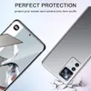 A close-up marketing image showing a smartphone with a screen protector and a protective case, highlighting its durability and protection features. Produktbild-Vorschau