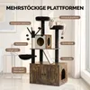 FCH Katzenbaum avec meuble pour litière, hauteur 135 cm, Voir les images du produit 6