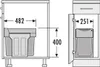 Hailo 3666101 - AS Tandem - 15L/15L - Dunkelgrau - Produktbild-Vorschau 7