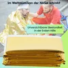 5er Set Zuverlässige Rettungsdecke, 210 x 160 cm, gold - Produktbild-Vorschau 5