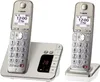 A cordless phone set with a base station and two handsets, displayed against a white background. Produktbild-Vorschau
