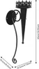 Wand-Kerzenhalter - Set 2 Wandkerzenhalter - Für Produktbild-Vorschau 2