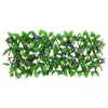 vidaXL Treillis avec lierre artificiel extensible vert Voir les images du produit 1