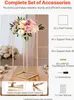 Blumenständer Set - Rechteckige Metall-Dekosäule - Set 10 Produktbild-Vorschau 5