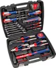 A black tool case filled with various tools. Náhled obrázku produktu