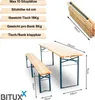 Bituxx Bierzeltgarnitur Biertischgarnitur Bierbankgarnitur Produktbild-Vorschau 4