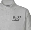 Huuraa Damen Polo Shirt Haar verliebt XS Sport Grey Bio Produktbild-Vorschau 2