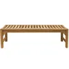 Teako Design Teakholz Gartenbank Ferrara Massivholz Produktbild-Vorschau 3