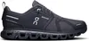 A side view of a black running shoe against a white background. Produktbild-Vorschau