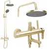 Set Da Doccia Rea Arcos Oro Spazzolato Anteprima dell’immagine prodotto 1