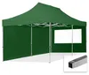 Nůžkový stan 3x6 m, hliník, vč. 2 bočnic tmavě zelená Náhled obrázku produktu 1
