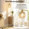 Nordycka lampa podłogowa retro wykonana ze szkła, lampa Podgląd zdjęcia produktu 2