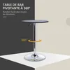 HOMCOM Table de Bar Table Bistro Mange-debout Chic Style Voir les images du produit 4