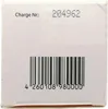 The image shows the side of a white cardboard box with a barcode and charge number printed on it. Anteprima dell’immagine prodotto