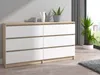 Kommode mit 6 Schubladen 140cm Sideboard Schubladenschrank Produktbild-Vorschau 2