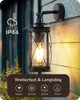 EDISHINE Wandleuchte Außen/Innen, Wandlampe mit Produktbild-Vorschau 2