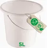 Novaliv secchio 5L bianco con scala - Secchio per pulizia 5 Anteprima dell’immagine prodotto 2