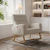 ProximaX Mid-Century Fauteuil à bascule rembourré moderne Voir les images du produit 3