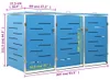 vidaXL Mülltonnenbox für 3 Tonnen 207x77,5x112,5 cm Produktbild-Vorschau 8