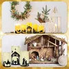Conjunto de 5 velas LED navideñas con belén y mando a Vista previa de la imagen del producto 3