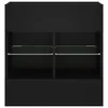 vidaXL TV-Wandschrank mit LED-Leuchten Schwarz 58,5x30x60,5 Produktbild-Vorschau 6