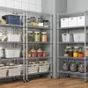 5 Etagen Küchenregal mit Rollen und Seitenhaken, Tragkraft Produktbild-Vorschau 8