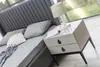 Hellgraues Schlafzimmer Set Komplett Möbel Bett Produktbild-Vorschau 7