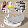 Collage showing a child's high chair and its cleaning instructions. Podgląd zdjęcia produktu