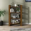 Bücherregal/Raumteiler Honigbraun 80x35x125 cm Massivholz Produktbild-Vorschau 3
