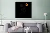 MuchoWow® Poster Frau - Mond - Schwarz und Gold - Produktbild-Vorschau 5