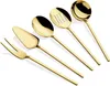 Hermia Concept, Carre - Oro, set di posate (5 pezzi), oro, Anteprima dell’immagine prodotto 2