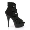 DELIGHT-600-24 Damen Sandale von Pleaser, Schwarz EU 41, US Produktbild-Vorschau 5