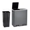 SVITA TM2X30 Poubelle à pédale 60 litres Poubelle design Voir les images du produit 3