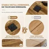Runder Tisch 80cm, X-Beine, Bauernstil, Esstisch, für Produktbild-Vorschau 2