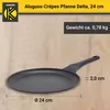 Karl Krüger CD24 Aluguss-Crêpes Pfanne Delta - Bratpfanne Produktbild-Vorschau 6