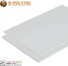 Two white plastic sheets are stacked on a white background. Produktbild-Vorschau