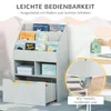 Dětská knihovna HOMCOM se zásuvkou, 3 uzavřenými Náhled obrázku produktu 6