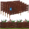 KOTARBAU® Lot de 5 Clôture Bois Bordure Jardin Extérieur Voir les images du produit 1