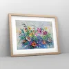 Gerahmtes Poster - Rahmen in heller Eiche - Blumen die Produktbild-Vorschau 8