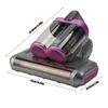 A close-up, angled view of a handheld vacuum cleaner head with its dustbin attached, against a white background. Dimensions are indicated by lines and text. Produktbild-Vorschau