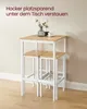 VASAGLE Bartisch-Set mit 2 Barhockern, 60 x 60 x 90 cm, Produktbild-Vorschau 4