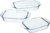 Pyrex Auflaufform-Set 3-tlg. Rechteckig Glas 912S734/6143 Produktbild-Vorschau 1