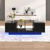 Merax Couchtisch mit Glastischplatte und Stauraum, Produktbild-Vorschau 12