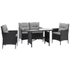 SVITA DALLAS Polyrattan Gartenmöbel Set 4-teilig 2 Sessel Produktbild-Vorschau 1