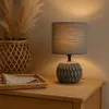 Luxus - Tischlampe Oslo - Rot - H26xØ14 - Armatur E14 - Produktbild-Vorschau 4