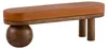 FineBuy gepolsterte Sitzbank 140 cm Massivholz Echtleder - Produktbild-Vorschau 6