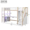 Lit superposé Merax 90 x 200 cm avec bureau et armoire, lit Voir les images du produit 11
