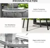 Outsunny Ratten Beistelltisch, Runder Bistrotisch Produktbild-Vorschau 6