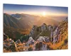 Wallario Wandbild Berglandschaft mit Sonnenuntergang in der Produktbild-Vorschau 2