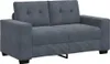 vidaXL Sofa Set 3 stk. Dunkelgrau Samt Produktbild-Vorschau 5